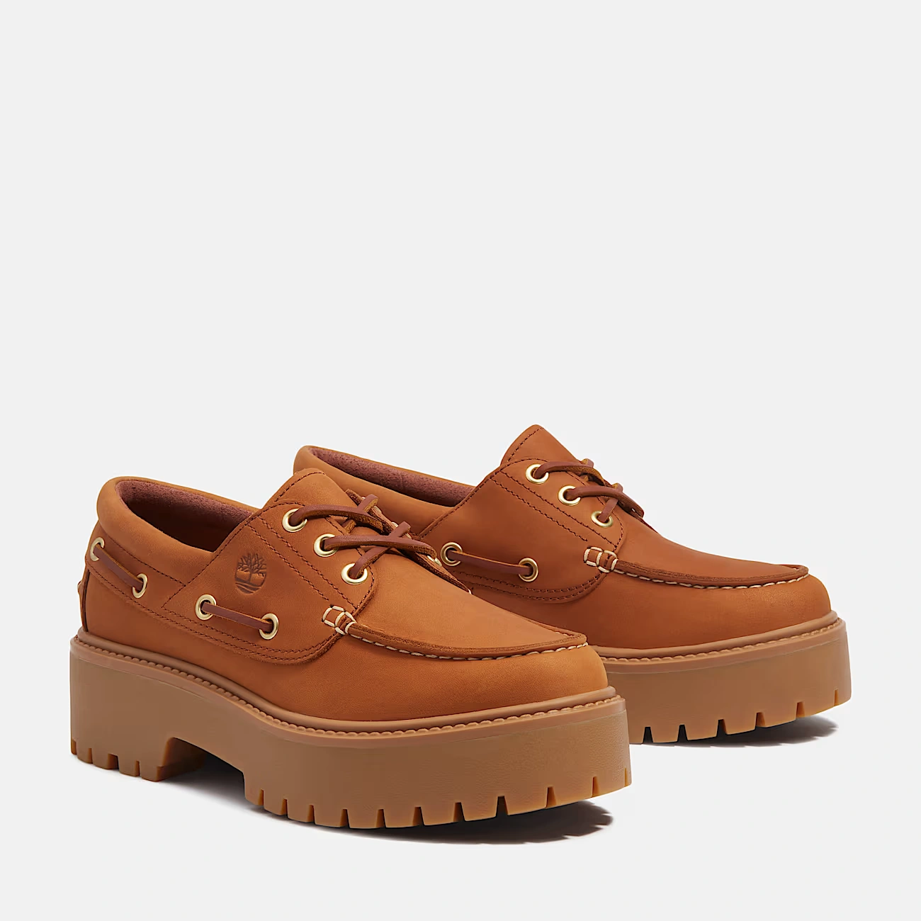 Women's Stone Street Platform Boat Shoe 4 Women's Stone Street Platform Boat Shoe