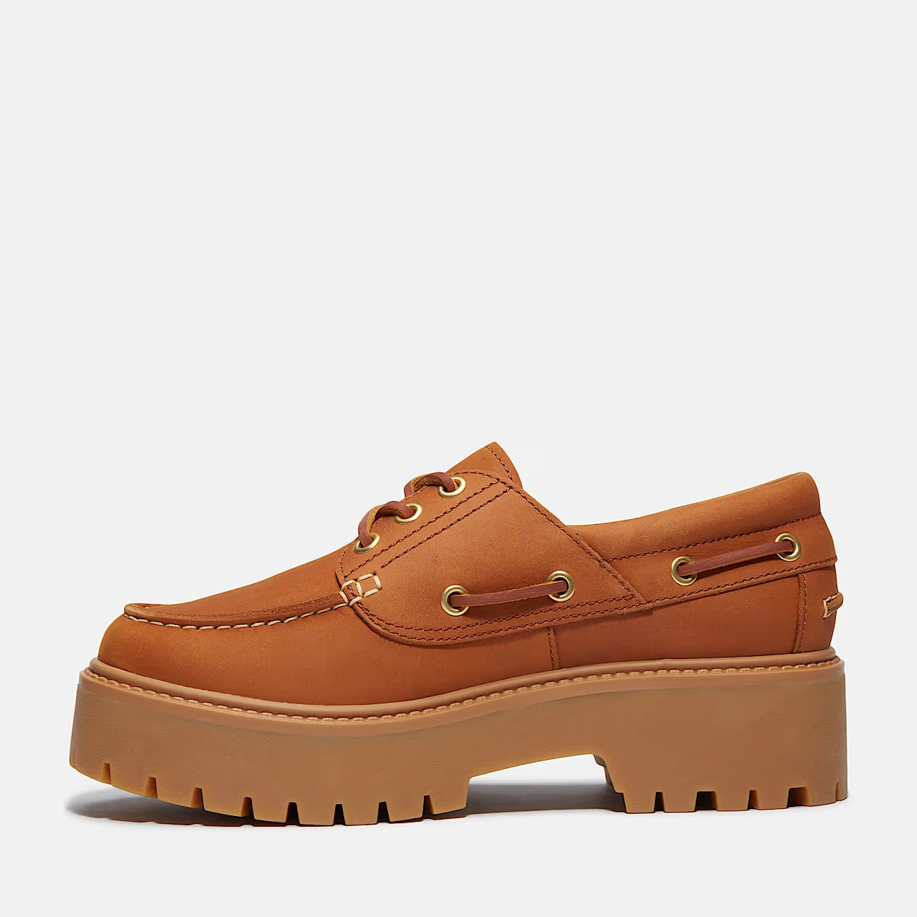 Women's Stone Street Platform Boat Shoe 6 Women's Stone Street Platform Boat Shoe