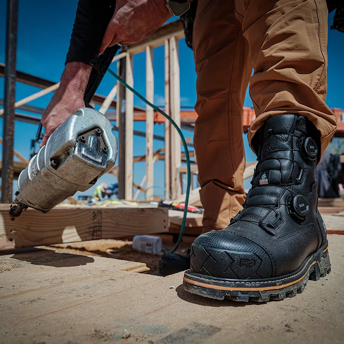 Men's Boondock Pull-On Composite Toe Waterproof Work Boot