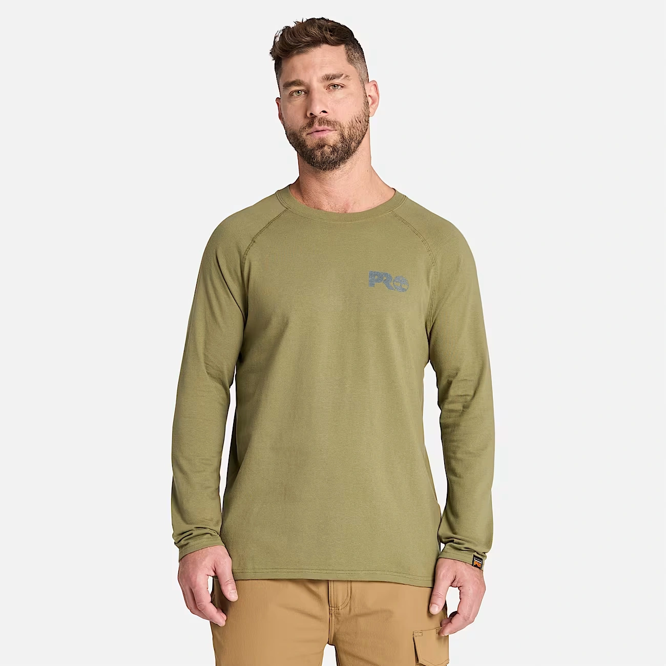 Men's Timberland PRO® Core Reflective Logo Long-Sleeve T-Shirt