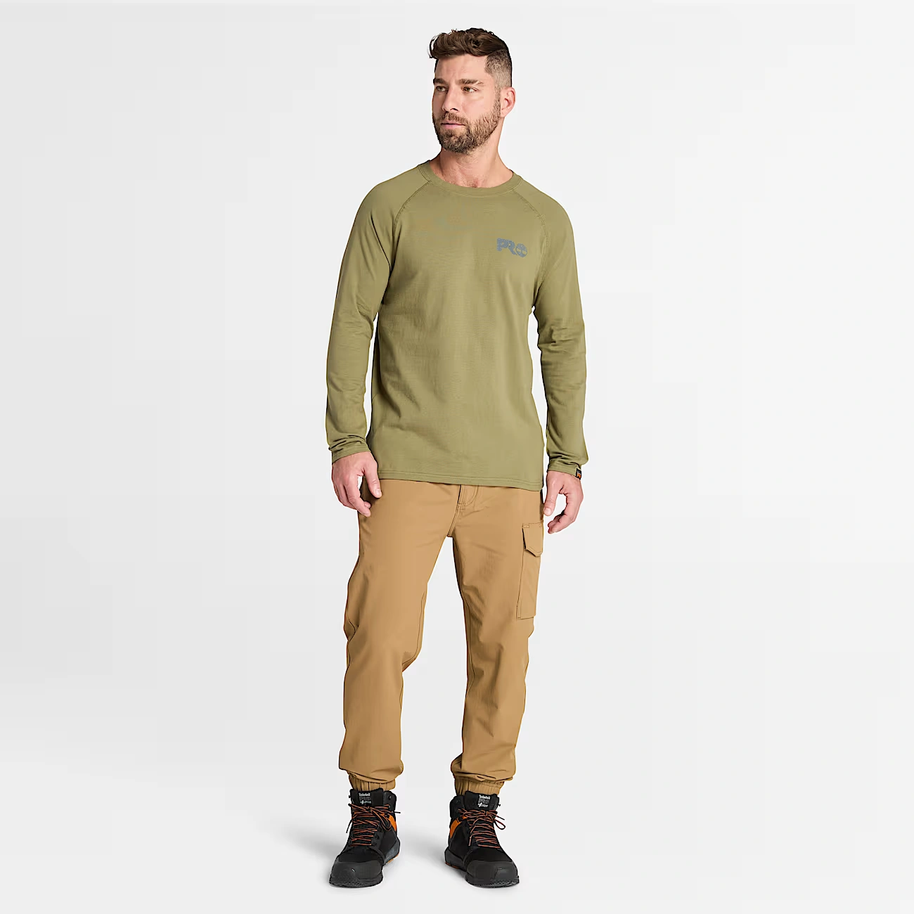 Men's Timberland PRO® Core Reflective Logo Long-Sleeve T-Shirt