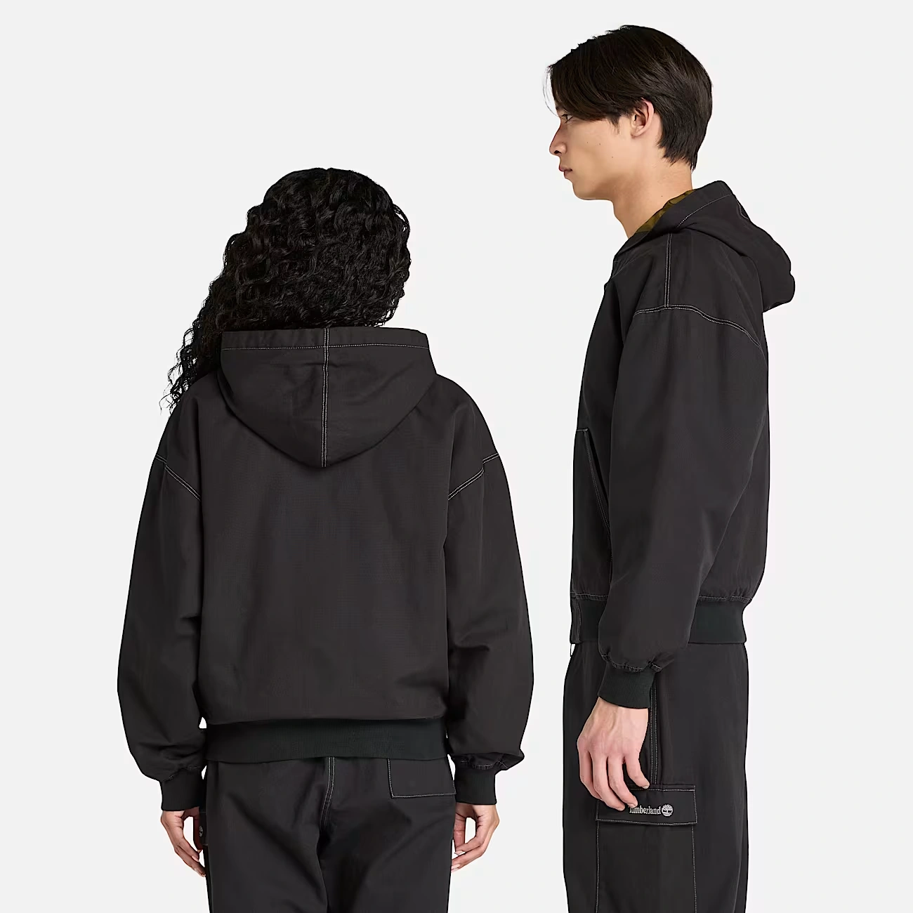 Washed Duck Canvas Hooded Bomber